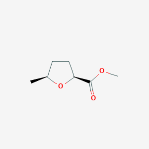 molecular formula C7H12O3 B2641398 Methyl (2S,5S)-5-methyltetrahydrofuran-2-carboxylate CAS No. 875758-13-7
