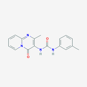 molecular formula C17H16N4O2 B2641399 1-(2-methyl-4-oxo-4H-pyrido[1,2-a]pyrimidin-3-yl)-3-(m-tolyl)urea CAS No. 1020976-93-5