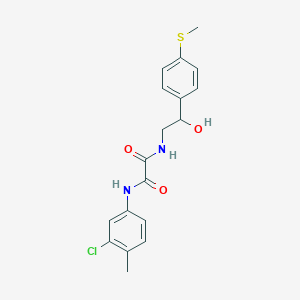 N1-(3-chloro-4-methylphenyl)-N2-(2-hydroxy-2-(4-(methylthio)phenyl)ethyl)oxalamide