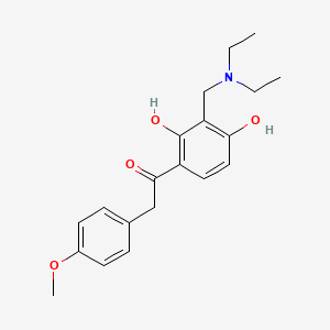 1-(3-((Diethylamino)methyl)-2,4-dihydroxyphenyl)-2-(4-methoxyphenyl)ethanone