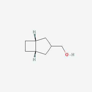 molecular formula C8H14O B2641425 [(1S,5R)-3-Bicyclo[3.2.0]heptanyl]methanol CAS No. 2413847-15-9