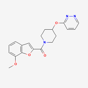 (7-Methoxybenzofuran-2-yl)(4-(pyridazin-3-yloxy)piperidin-1-yl)methanone