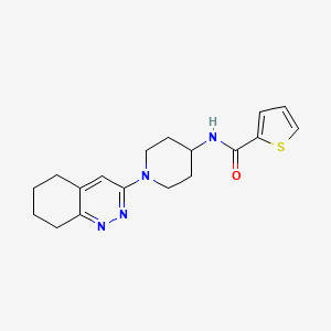 molecular formula C18H22N4OS B2641445 N-(1-(5,6,7,8-四氢环辛诺林-3-基)哌啶-4-基)噻吩-2-甲酰胺 CAS No. 2034319-88-3
