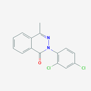 molecular formula C15H10Cl2N2O B2641446 2-(2,4-二氯苯基)-4-甲基-2H-酞嗪-1-酮 CAS No. 332056-23-2