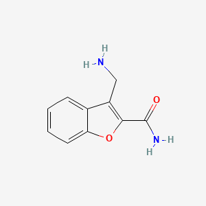 molecular formula C10H10N2O2 B2641486 3-(Aminomethyl)-1-benzofuran-2-carboxamide CAS No. 1240528-73-7