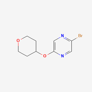 2-Bromo-5-(tetrahydro-pyran-4-yloxy)-pyrazine