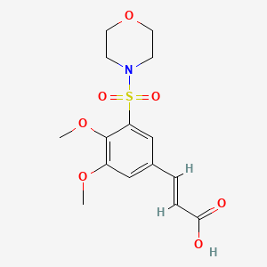 (E)-3-(3,4-dimethoxy-5-(morpholinosulfonyl)phenyl)acrylic acid