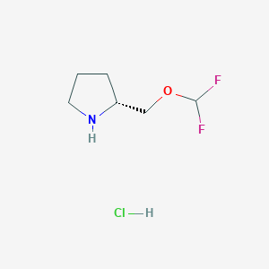 (2R)-2-(Difluoromethoxymethyl)pyrrolidine;hydrochloride