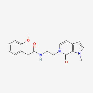 2-(2-methoxyphenyl)-N-(2-(1-methyl-7-oxo-1H-pyrrolo[2,3-c]pyridin-6(7H)-yl)ethyl)acetamide