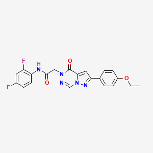 N-(2,4-difluorophenyl)-2-(8-(4-ethoxyphenyl)-(oxo)pyrazolo[1,5-d][1,2,4]triazin-1-yl)acetamide