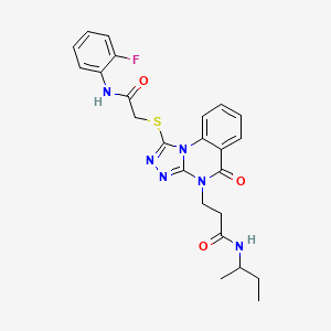 5-[(mesitylsulfonyl)amino]-N,N-dimethyl-2-piperazin-1-ylbenzamide