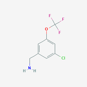 (3-Chloro-5-(trifluoromethoxy)phenyl)methanamine