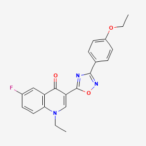 3-[3-(4-ethoxyphenyl)-1,2,4-oxadiazol-5-yl]-1-ethyl-6-fluoroquinolin-4(1H)-one