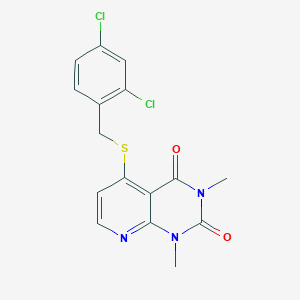 5-[(2,4-Dichlorophenyl)methylsulfanyl]-1,3-dimethylpyrido[2,3-d]pyrimidine-2,4-dione