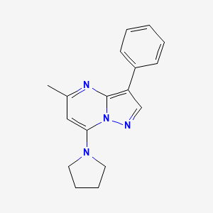 5-Methyl-3-phenyl-7-(pyrrolidin-1-yl)pyrazolo[1,5-a]pyrimidine
