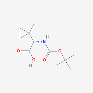 (S)-2-((tert-Butoxycarbonyl)amino)-2-(1-methylcyclopropyl)acetic acid