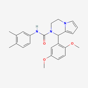 1-(2,5-dimethoxyphenyl)-N-(3,4-dimethylphenyl)-3,4-dihydropyrrolo[1,2-a]pyrazine-2(1H)-carboxamide