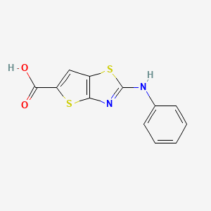 2-Anilinothieno[2,3-d][1,3]thiazole-5-carboxylic acid