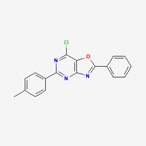 7-Chloro-5-(4-methylphenyl)-2-phenyl[1,3]oxazolo[4,5-d]pyrimidine
