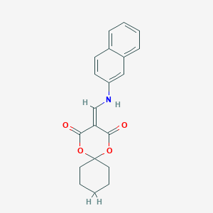 3-((Naphthalen-2-ylamino)methylene)-1,5-dioxaspiro[5.5]undecane-2,4-dione