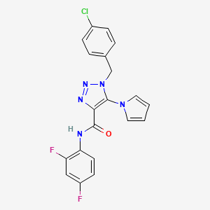 1-(4-chlorobenzyl)-N~4~-(2,4-difluorophenyl)-5-(1H-pyrrol-1-yl)-1H-1,2,3-triazole-4-carboxamide