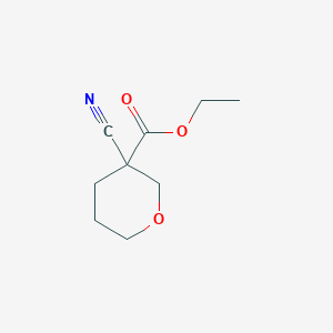 molecular formula C9H13NO3 B2641542 3-氰基氧杂环己烷-3-羧酸乙酯 CAS No. 2060031-63-0