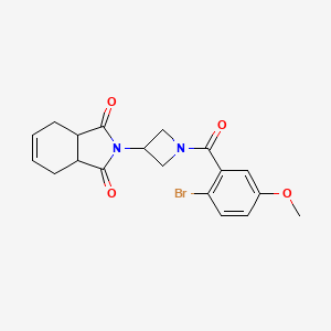 molecular formula C19H19BrN2O4 B2641544 2-(1-(2-bromo-5-methoxybenzoyl)azetidin-3-yl)-3a,4,7,7a-tetrahydro-1H-isoindole-1,3(2H)-dione CAS No. 1790199-59-5