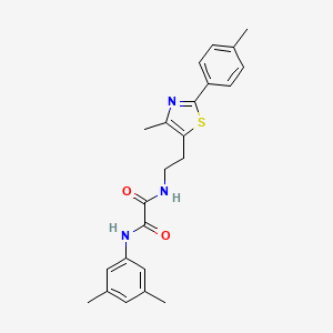 N1-(3,5-dimethylphenyl)-N2-(2-(4-methyl-2-(p-tolyl)thiazol-5-yl)ethyl)oxalamide