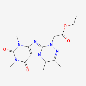 Ethyl 2-(3,4,7,9-tetramethyl-6,8-dioxo-4H-purino[8,7-c][1,2,4]triazin-1-yl)acetate