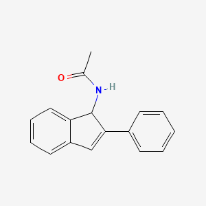 molecular formula C17H15NO B2641559 N-(2-phenyl-1H-inden-1-yl)acetamide CAS No. 305850-79-7