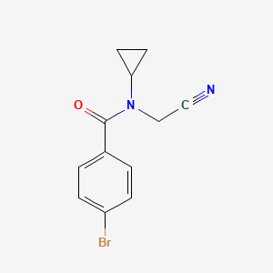 4-bromo-N-(cyanomethyl)-N-cyclopropylbenzamide