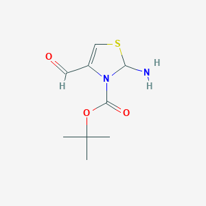 molecular formula C9H14N2O3S B2641574 N-Boc-2-Amino-4-formylthiazole CAS No. 1823872-01-0; 494769-34-5