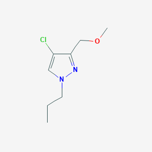 molecular formula C8H13ClN2O B2641575 4-chloro-3-(methoxymethyl)-1-propyl-1H-pyrazole CAS No. 1856078-21-1