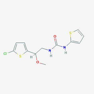 molecular formula C12H13ClN2O2S2 B2641583 1-(2-(5-Chlorothiophen-2-yl)-2-methoxyethyl)-3-(thiophen-2-yl)urea CAS No. 2034599-82-9
