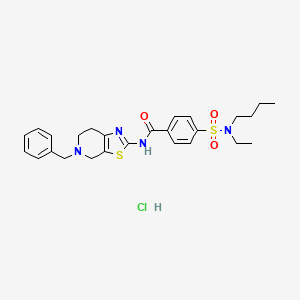 N-(5-benzyl-4,5,6,7-tetrahydrothiazolo[5,4-c]pyridin-2-yl)-4-(N-butyl-N-ethylsulfamoyl)benzamide hydrochloride