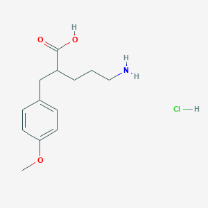 5-Amino-2-[(4-methoxyphenyl)methyl]pentanoic acid;hydrochloride