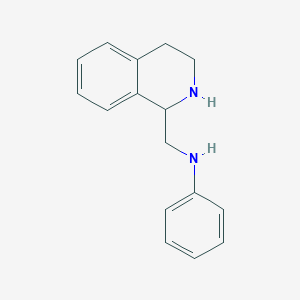 molecular formula C16H18N2 B2641639 N-[(1,2,3,4-四氢异喹啉-1-基)甲基]苯胺 CAS No. 1281414-17-2