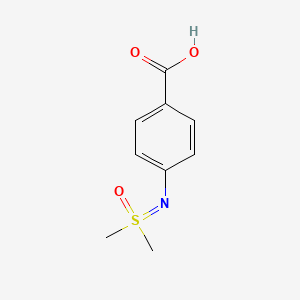 molecular formula C9H11NO3S B2641645 4-{[Dimethyl(oxo)-lambda6-sulfanylidene]amino}benzoic acid CAS No. 1934507-13-7