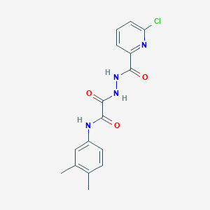 2-[(6-chloropyridin-2-yl)formohydrazido]-N-(3,4-dimethylphenyl)-2-oxoacetamide