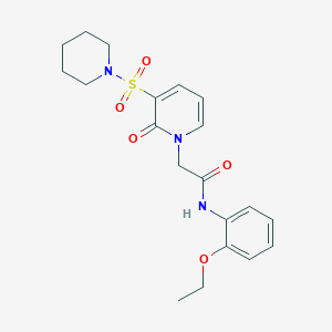 molecular formula C20H25N3O5S B2641666 N-(2-乙氧基苯基)-2-(2-氧代-3-(哌啶-1-基磺酰基)吡啶-1(2H)-基)乙酰胺 CAS No. 1251679-83-0