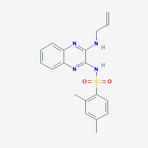 2,4-dimethyl-N-[3-(prop-2-enylamino)quinoxalin-2-yl]benzenesulfonamide