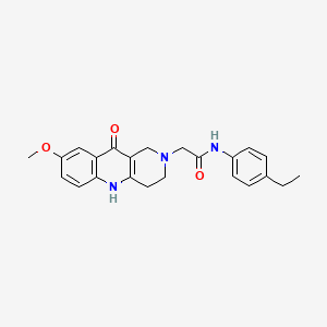 N-(4-ethylphenyl)-2-(8-methoxy-10-oxo-3,4-dihydrobenzo[b][1,6]naphthyridin-2(1H,5H,10H)-yl)acetamide