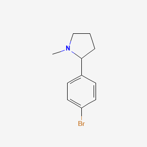 molecular formula C11H14BrN B2641704 2-(4-Bromophenyl)-1-methylpyrrolidine CAS No. 164737-33-1