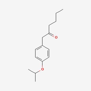 molecular formula C15H22O2 B2641741 1-(4-Isopropoxyphenyl)hexan-2-one CAS No. 88795-91-9