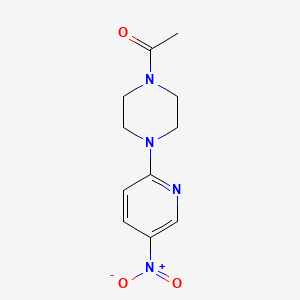 molecular formula C11H14N4O3 B2641762 1-乙酰基-4-(5-硝基-2-吡啶基)哌嗪 CAS No. 941119-19-3