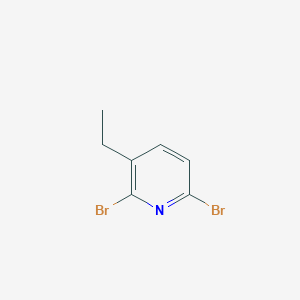 molecular formula C7H7Br2N B2641776 2,6-Dibromo-3-ethylpyridine CAS No. 1563529-14-5