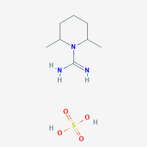 molecular formula C8H19N3O4S B2641802 2,6-Dimethylpiperidine-1-carboximidamide sulfate CAS No. 1078161-63-3