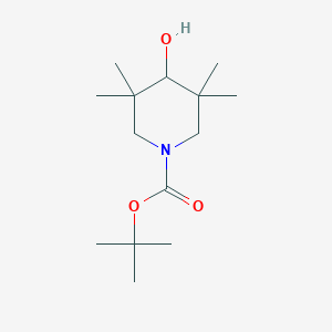 molecular formula C14H27NO3 B2641870 Tert-butyl 4-hydroxy-3,3,5,5-tetramethylpiperidine-1-carboxylate CAS No. 2167030-10-4