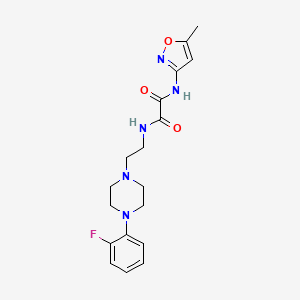 N'-{2-[4-(2-fluorophenyl)piperazin-1-yl]ethyl}-N-(5-methyl-1,2-oxazol-3-yl)ethanediamide