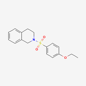 molecular formula C17H19NO3S B2641912 2-((4-Ethoxyphenyl)sulfonyl)-1,2,3,4-tetrahydroisoquinoline CAS No. 677293-99-1